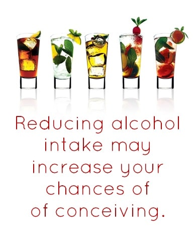 Reducing alcohol intake may increase your chances of conception SGF Nurse
